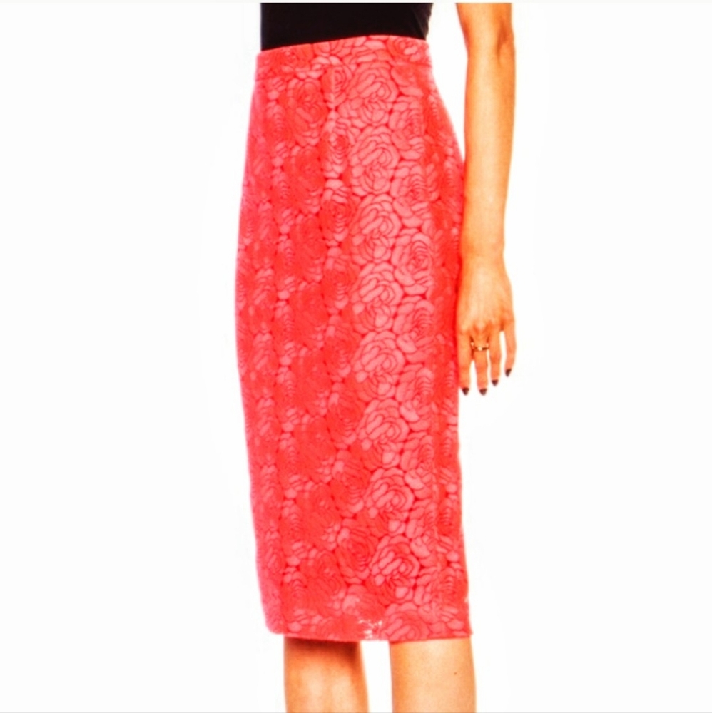 ❗️Sale! ALC Neon Pink Lace Midi Pencil Skirt